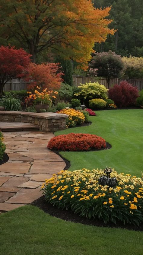 Ideas Under Staircase, Pebble Garden Ideas, Fall Garden Ideas, Under Staircase, Lakeside Garden, Fall Landscaping, Vegetable Planting, Pebble Garden, Zone 7