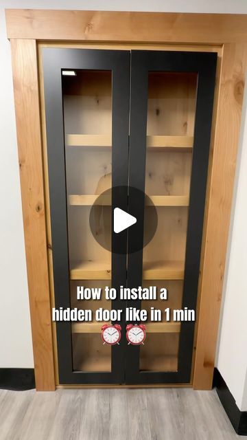 Hinged Bookcase Door, Murphy Doors, Diy Secret Door, Bookcase Door Diy, The Murphy Door, Hidden Door Hinges, Hidden Door Bookcase, Barn Door Hinges, Murphy Door