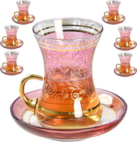 Turkish Tea Cups, Fancy Kitchen, Wedding Coffee, Moroccan Tea, Wedding Glassware, Fancy Kitchens, Party Serving, Coffee Wedding, Turkish Tea