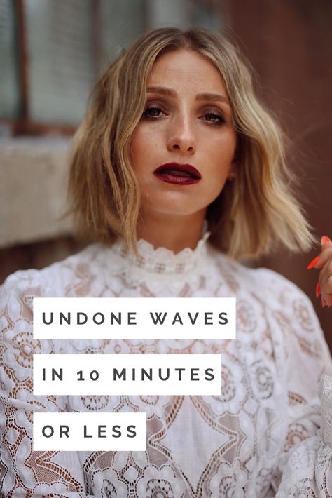 Large Waves Short Hair, Bent Waves Hair, S Waves Short Hair, Undone Waves Tutorial, Modern Waves Hair, Loose Waves Bob Hair, Waved Bob Hairstyles, Subtle Waves Hair Tutorial, Mermaid Waves Medium Hair