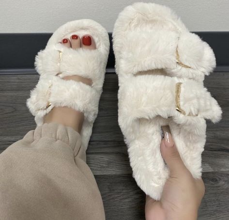 Mikaela Aesthetic, Puffy Slippers, Fur Slides, Slippers, Sandals, Quick Saves