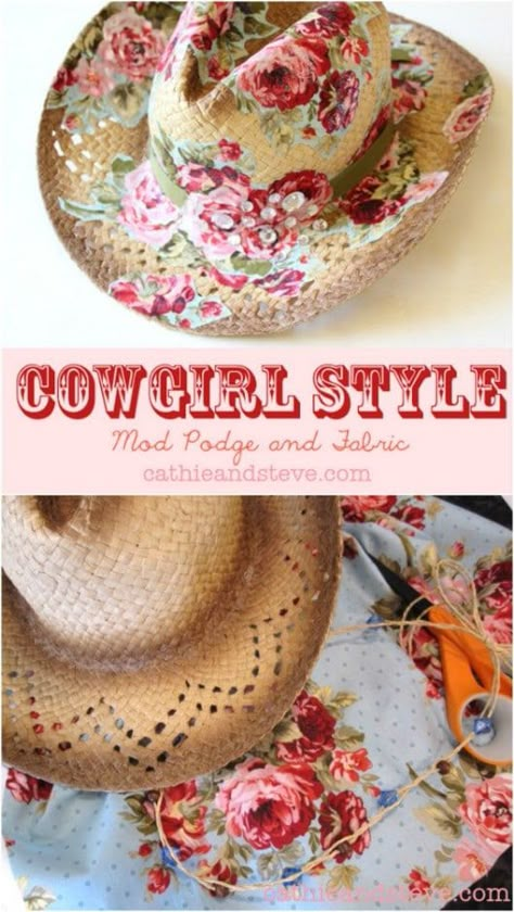 Diy Hats For Women How To Make, Crochet Hat Band, How To Decorate Cowboy Hats, Decorate Cowgirl Hat, Painted Cowboy Hats Diy, Diy Cowboy Hat Bands, Decorated Cowboy Hats Diy, Diy Cowboy Hat Decoration, Cowboy Hat Decorating