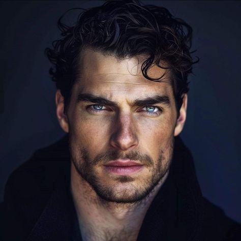 Artemis Entreri, Dark Hair Blue Eyes, Dark Haired Men, Male Model Face, Blue Eyed Men, Black Hair Blue Eyes, Gentleman Aesthetic, Older Man, Character Pictures