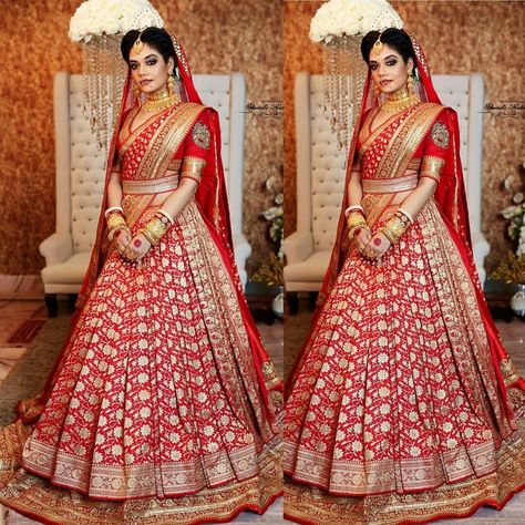 Best Indian Wedding Dresses, Lehenga Style Saree, Red Bridal Dress, Bridal Sarees South Indian, Indian Bridal Sarees, Indian Outfits Lehenga, Wedding Lehenga Designs, Bengali Bride, Indian Bride Outfits