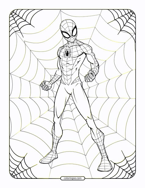 Printables Spider-Man Coloring Pages 1 Spider Man Colouring Pages, Coloring Page Spiderman, Spiderman Colouring, Spider Man Drawings, Spiderman Coloring Pages, Spiderman Christmas, Spider Men, Web Slinger, Spiderman Coloring