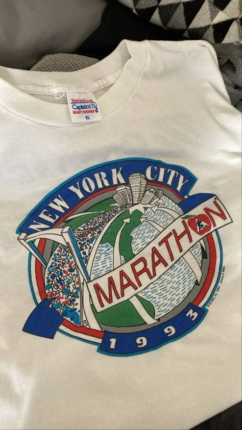 Vintage Running Shirt, Sports Apparel Design, Marathon Tee, Marathon Shirts, Nyc Marathon, Funky Shirts, Run Club, Design Jersey, Event Graphics