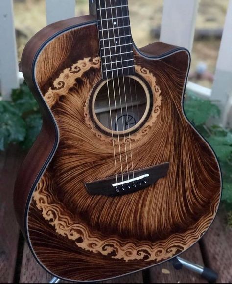 joey ropos on Instagram: “@sacredfirearts” Guitar Pyrography, Aesthetic Instruments, Painted Guitars, Guitar Things, Electric Guitar Art, Instrument Art, Custom Acoustic Guitars, Beautiful Instruments, Guitar Artwork