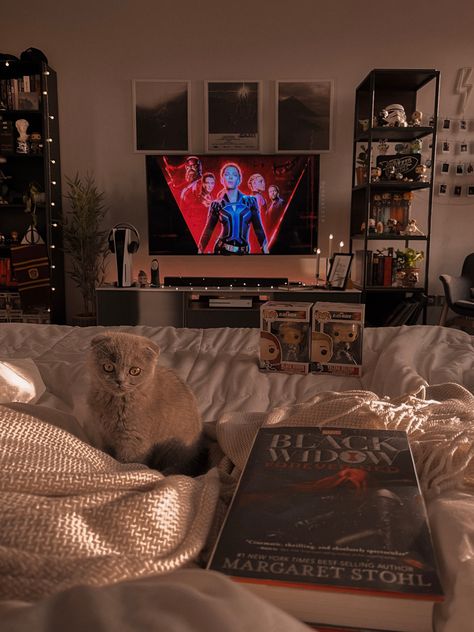 Movie Time Aesthetic, Lily Calloway And Loren Hale, Marvel Room Ideas, Marvel Room Decor, Movie Themed Rooms, Marvel Decor, Loren Hale, Marvel Bedroom, Lily Calloway