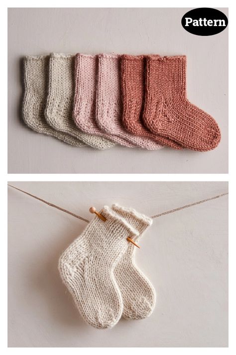 10+ Tiny Toes Baby Socks Knitting Patterns - Page 3 of 3 Free Baby Sock Knitting Pattern, Newborn Socks Knitting Pattern, Knitted Baby Socks Free Pattern, Knit Baby Socks Free Pattern, Baby Knits Free Patterns, Free Baby Knitting Patterns Newborns, Knit Baby Booties Pattern Free, Baby Socks Knitting, Baby Socks Free Knitting Pattern