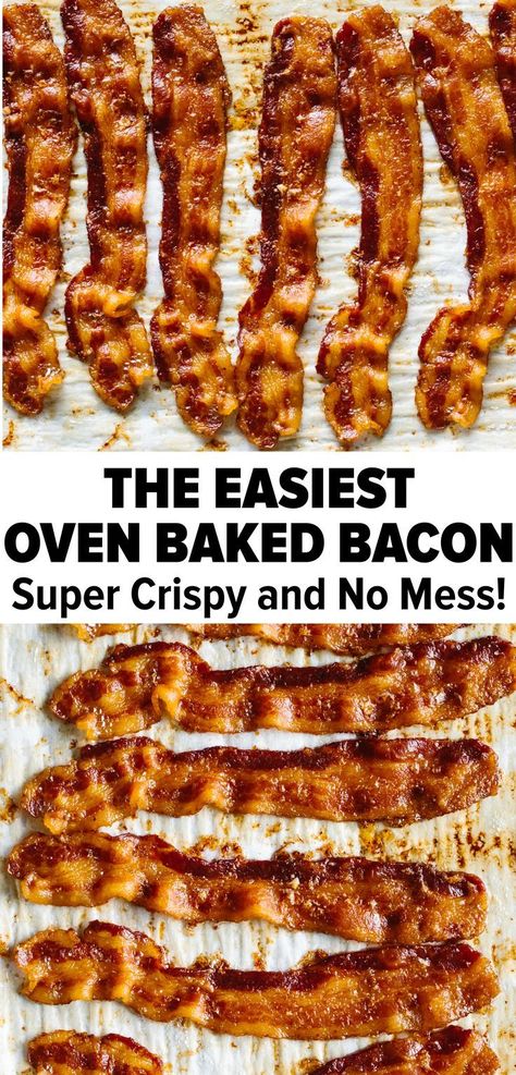 Oven Cooked Bacon, Oven Baked Bacon, Buffet Party, Bacon In The Oven, Breakfast And Brunch, Cooking Bacon, Baked Bacon, Photo Food, Keto Foods