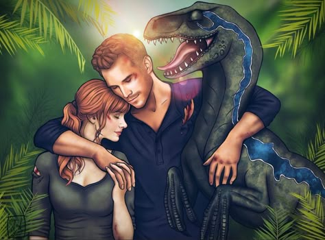 TheWindAndSea - Jurassic World Claire Dearing, Owen Grady & Blue Jurassic World Claire, Owen Grady, Claire Dearing, Jurassic Movies, Blue Jurassic World, Jurassic Park Series, Jurassic Park Film, Jurassic World 3, Jurassic World 2