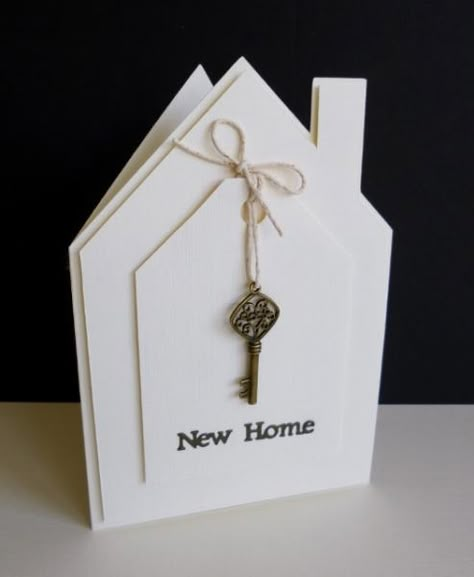 Splitcoaststampers Cards, Housewarming Gift Ideas First Home, Housewarming Cards, Welcome Home Cards, House Card, Housewarming Card, Moving Cards, New Home Card, Cricut Expression