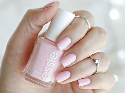 Fiji is one of the most popular Essie nail polishes, and rightfully so. It’s the most beautiful pastel pink you’ll ever see, that is also a favorite of a lot of celebrities, bloggers and TV presenters; it’s a universally flattering… #nails #beauty Essie Fiji Nail Polish, Fiji Nail Polish, Essie Fiji, Pink Nail Polish Colors, Essie Pink Nail Polish, Foodie Filter, Pink Nail Colors, Essie Polish, Pretty Nail Polish