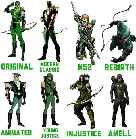 4,679 Likes, 154 Comments - DC IS THE BEST (@dc_is_the_best) on Instagram: “Which green arrow version is the best? #greenarrow #oliverqueen #comics #new52 #rebirth #dcau…” Green Arrow Comics, Arrow Comic, Art Dc Comics, Comics Art, Arrow Black Canary, Team Arrow, Arrow Tv, Univers Dc, Dc Comics Superheroes