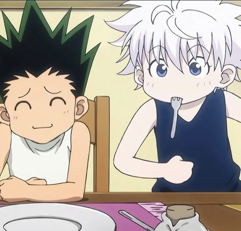 Hxh Pfp, Killua And Gon, Gon Killua, Killua Zoldyck, Cute Sketches, Dark Anime Guys, Hunter Anime, Best Duos, Dark Anime