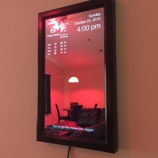 DIY Smart Mirror : 5 Steps - Instructables Smart Mirror Diy, Computer Education, Diy Gadgets, Diy Tech, Tech Diy, Raspberry Pi Projects, Smart Mirror, Pi Projects, Magic Mirror