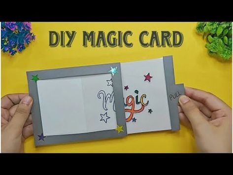 (1) DIY Magic Card | How to make a Magic Card | Step by Step Tutorial #deepartgallery #viral #diy #art - YouTube How To Make Magic, Homemade Books, Magic Birthday, Kids Homemade, Magic Gift, Paper Magic, Deep Art, Magic Cards, Homemade Christmas Cards