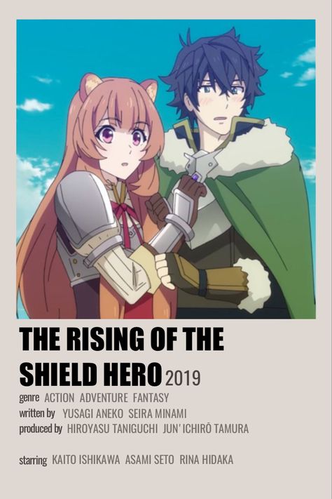 Hero Anime, Rising Of The Shield Hero, The Shield Hero, Tous Les Anime, Anime Suggestions, Shield Hero, Film Posters Minimalist, Poster Anime, Hero Poster