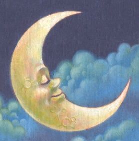 MAN IN THE MOON - ARTIST UNKNOWN Moon Art For Kids, Moon Madness, Moon Faces, The Moon Art, Moon In The Sky, The Man In The Moon, Goodnight Moon, The Moon And The Stars, Shoot The Moon