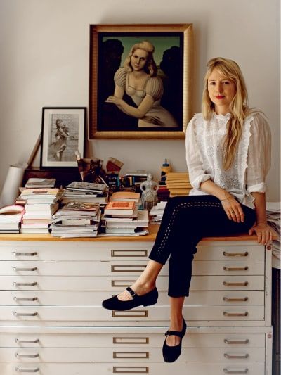 Murphy Bed Bookcase, Floor To Ceiling Bookshelves, Ludwig Bemelmans, Tribeca Loft, Wood Wall Design, Domino Magazine, Wall Bookshelves, Work Room, Built In Bookcase