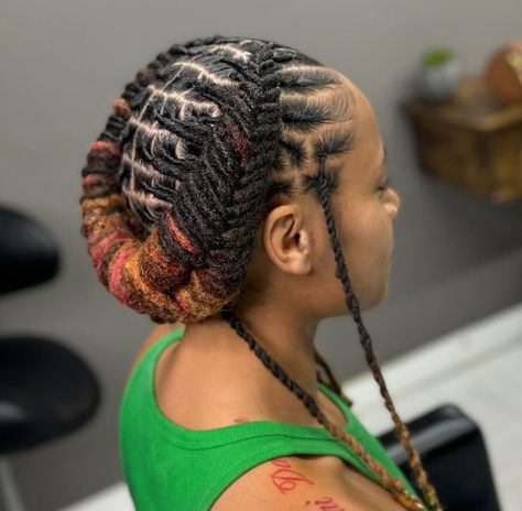 Akhir “AK” Childs | Appointments available 🧡 . . #crownedbyAK #atl #keyhairstylist #locponytail #cutcreaters #atlhair #locs #ponytail #locstylesforwomen... | Instagram Aquarius Hair, Locs Ponytail, Loc Updo, Natural Hair Art, Dreadlock Style, Dreadlock Styles, Dinner Dress Classy, Stunning Style, Appointments Available