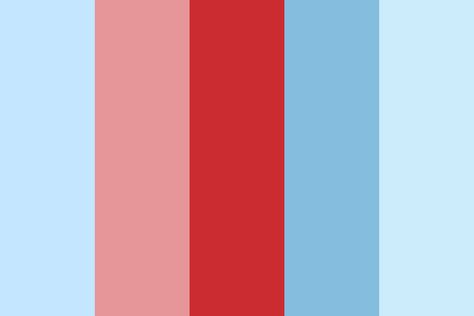 Sky Red from color-hex.com Red Blue Green White Color Palette, Man Color Palette, Red Color Pallets, Dorm Paintings, Website Colors, Red And Light Blue, Autumn Color Palette, Red Color Palette, Blue Color Palette