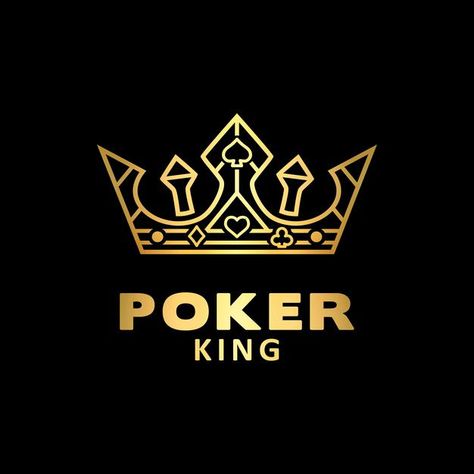 Poker Logo, City Logos Design, Gold King Crown, Poker King, Casino Design, Casino Logo, Ace Card, House Logo Design, City Logo