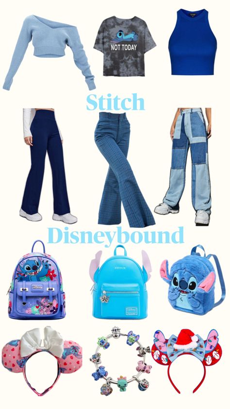 Stitch Disneybound for Disney parks Stitch Disneybound, Outfits For Disney, Lilo And Stitch, Disney