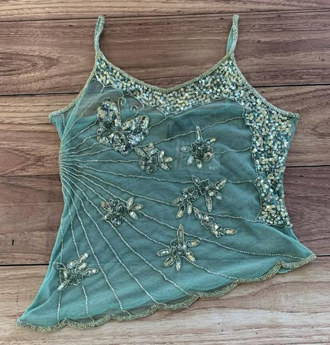 Fitted Fairycore Tops For Festival, 2014 Coquette, Fairy Tank Top Diy, Thrifted Tank Tops, Fairycore Crop Top, Makeup Anime, Fairycore Tank Top, Clothes Kawaii, Fairy Top