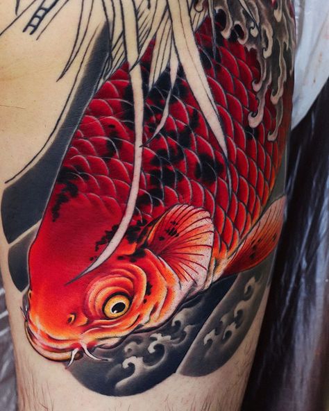 Carp Tattoo, Hannya Mask Tattoo, Crane Tattoo, Japan Tattoo Design, Koi Tattoo, Koi Fish Tattoo, Irezumi Tattoos, Greek Tattoos, Tatuaje A Color