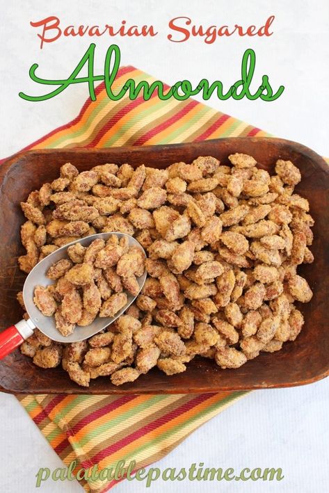 Roasted Nuts Recipe, Sugar Almonds, Bavarian Recipes, Spiced Almonds, Sugared Almonds, Candied Almonds, Food Fair, Fresh Pumpkin, Roasted Pumpkin