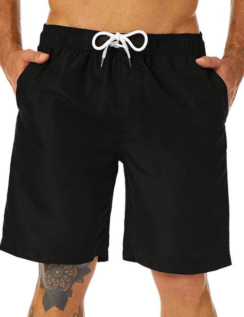 PRICES MAY VARY. 【Classic Style】- Kailua Surf mens boardshorts features 2 side pockets and 1 back pocket with velcro closure. It also has an extra soft tripled layer mesh lining which means minimum irritation for the skin. Our mens bathing suits featuring an elasticized waistband with fully functional drawstring 【9 Inches Inseam】- For those big and tall guys or those who plan to hop on a surfboard when you get to the beach, our 9 inches inseam length swim shorts men is ideal. These long swim bat Male Swimwear Aesthetic, Male Swim Shorts, Male Bathing Suit, Men Bathing Suits, Male Swimsuit, Bathing Suits For Men, Men Swimming Trunks, Mens Swimsuit, Men Swimsuit