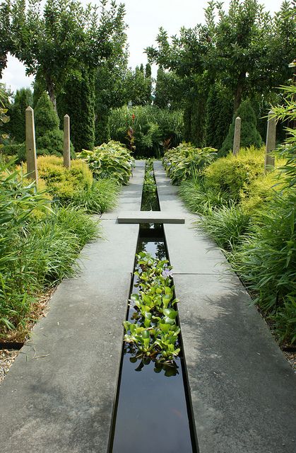 jardines Tropical Garden Design, Formal Garden, Water Features In The Garden, Water Gardens, Formal Gardens, Garden Water, Garden Features, Design Exterior, Water Feature