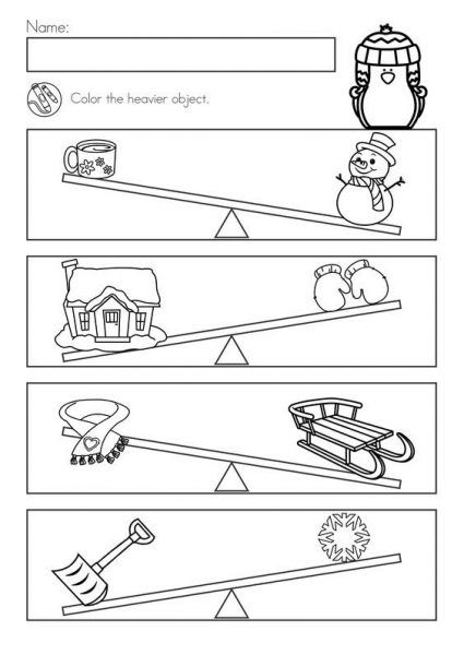 Kindergarten Measurement Activities, Kindergarten Math Lesson Plans, Winter Math Worksheets, Math Sort, Kindergarten Math Worksheets Free, Reading Comprehension Kindergarten, Ordinal Numbers, Base Ten Blocks, Early Childhood Learning