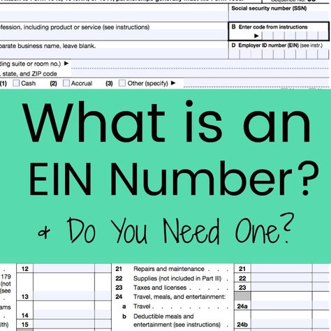 Quick overview of EIN numbers, why you should get one, and how to obtain one free from the Federal government. Great for Silhouette or Cricut crafters. Ein Number, Bus Ideas, Small Business Help, Etsy Tips, Business Basics, Social Media Marketing Business, Business Magazine, Federal Government, Business Help