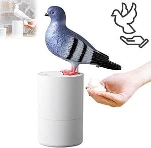 Pigeon Soap Dispenser: Pigeon Automatic Induction Foam Hand Washer, Automatic Soap Dispenser, Automatic Soap Dispenser Touchless, Countertop Soap Foam Dispenser, Bird Soap Dispenser (A) Funny Pigeon, Kitchen Gray, Foaming Soap Dispenser, Soap Foam, Rental Ideas, Foam Soap Dispenser, Automatic Soap Dispenser, Future Kitchen, Tool Store