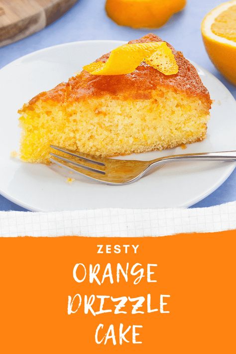 Making this Orange Drizzle Cake couldn’t be simpler! If you love oranges, you’ll love this super zesty, moist and delicious orange drizzle cake. Move over Mary Berry and lemon drizzle, this orange sponge cake is easy to make and very, very tasty. You can make the orange drizzle sponge in a single bowl using ingredients you’ve probably already got in your kitchen in minutes, and the syrup is simply sugar and orange juice heated together in a saucepan or in the microwave. #AMummyToo #OrangeCake Orange Syrup Cake, Orange Drizzle Cake, Orange Butter Cake, Orange Sponge Cake, Orange Pound Cake, Lemon Drizzle Cake, Drizzle Cake, Lemon Drizzle, Bowl Cake