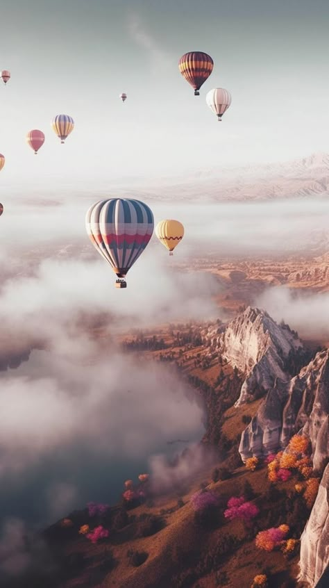 Hot Air Ballon Wallpapers Iphone, Hot Air Balloon Wallpaper Iphone, United States Wallpaper, Wallpaper For Lock Screen, Iphone Wallpaper Scenery, Image Ramadan, For Lock Screen, Wallpaper Scenery, Elegant Couture