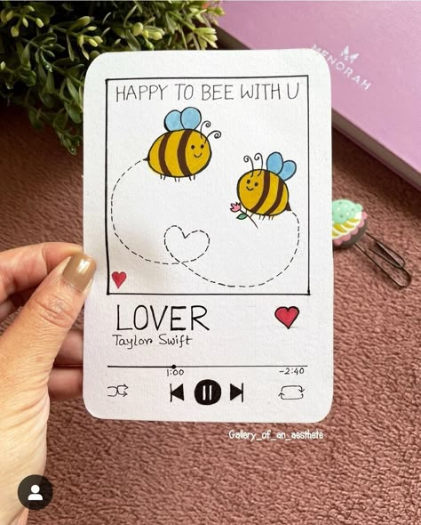 Diy Cards For Boyfriend, Bday Gift For Boyfriend, Birthday Cards For Mother, Best Friend Birthday Cards, Cardboard Diy, Happy Birthday Cards Diy, Diy Projects Gifts, Personalised Gifts Diy, Cute Easy Doodles