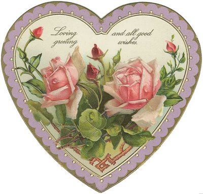 vintage valentine cards to print | happy valentines day free victorian pink roses valentine heart image ... Victorian Valentines, Valentine Images, Vintage Valentine Cards, Art Carte, My Funny Valentine, Doll Quilt, Vintage Printables, Vintage Valentines, Vintage Ephemera