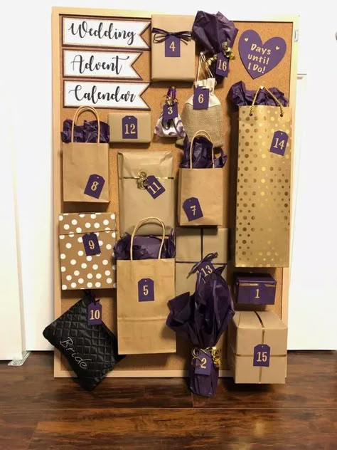 Wedding Advent Calendar Gifts - HubPages Birthday Countdown Gifts For Him, Countdown Birthday Gifts Ideas, Birthday Gift Countdown Ideas, Birthday Countdown Ideas For Him, Birthday Countdown Gift Ideas, Birthday Gift Countdown, Birthday Countdown Gifts, Present Countdown, Wedding Countdown Gifts