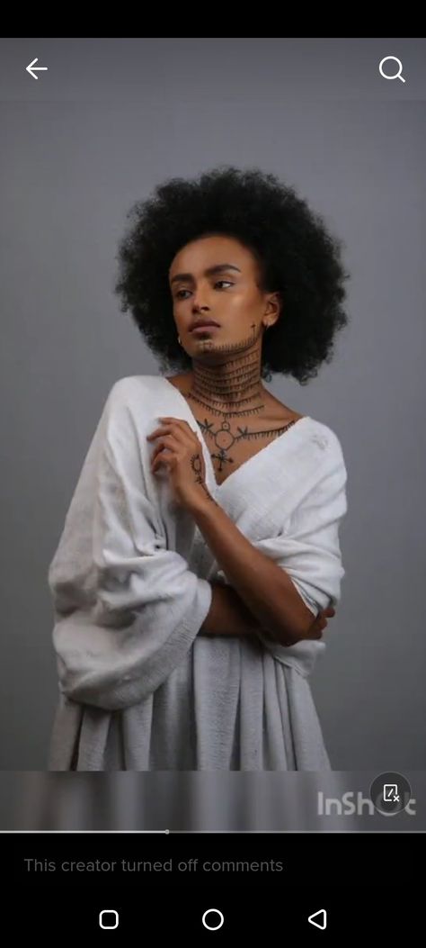 Aesthetic of black woman Ethiopian Tattoos For Women, Ethiopian Tattoos, Ethiopian Tattoo, Indigenous Tattoos, Ethiopia Flag, Ethiopian Culture, Beautiful Ethiopian, Ethiopian Women, Face Tattoo