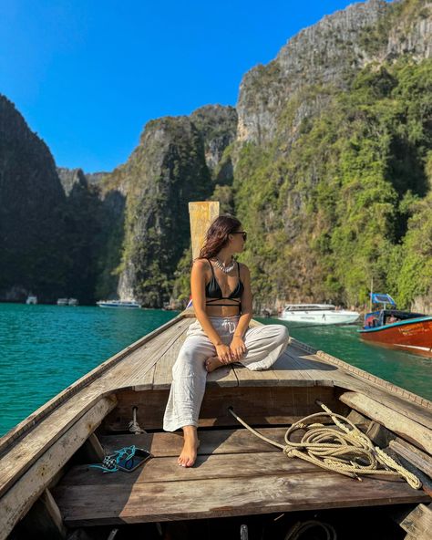 📍 Phi Phi Islands, Thailand 🇹🇭 . . . #boattour #longtail #thailand #phiphiisland #pileehlagoon #thailandtravel #thailandadventures #travelgirlsgo Phi Phi Island, Long Tail, Boat Tours, Thailand Travel, Bali, Thailand, Photography, Travel