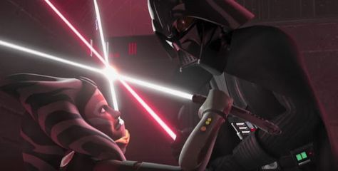 Video: 'Ahsoka Tano and Darth Vader: The Rise and Fall of a Friendship' Darth Vader Vs Ahsoka, Anakin Skywalker And Ahsoka Tano, Kit Fisto, Battle Fan, Wars Aesthetic, Ashoka Tano, Rosario Dawson, Vader Star Wars, Mary Elizabeth Winstead