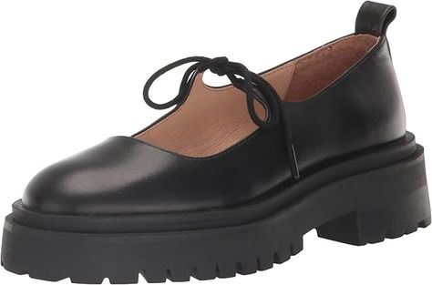 Amazon.com | Steve Madden Women's Landon Mary Jane Flat, Black Leather, 9 | Flats American Gothic, Mary Jane Flats, Mary Janes, Steve Madden, Black Leather, For Free, Free Shipping, Leather, Black