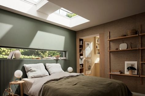 Click here and see the VELUX flat roof windows product range Office Blinds, Velux Skylights, Roof Window, Studio Setup, Roof Light, Flat Roof, Window Design, House Inspo, Building A House