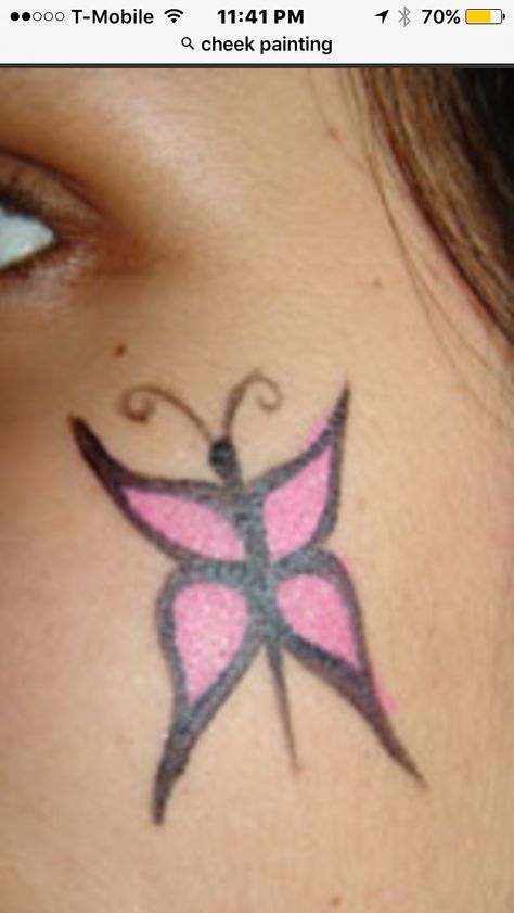 Easy Face Painting Designs, Festival Face Paint, Butterfly Face Paint, Cheek Art, Painting Face, Festival Face, Butterfly Face, Face Painting Easy, Face Paintings