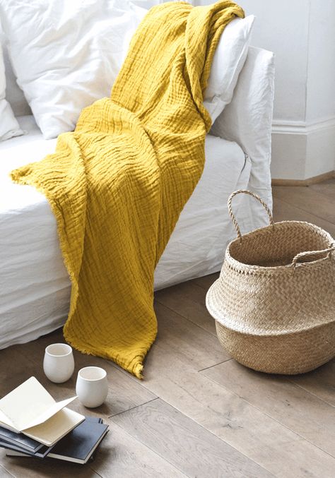 BODIE and FOU SS13 via www.ruerodier.blogspot.com Element Chart, Yellow Throw Blanket, Feng Shui Bedroom, Yellow Cottage, Feng Shui Decor, Natural Baskets, Feng Shui Tips, Bedroom Paint, Cubicle