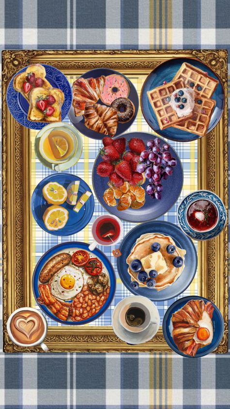 Table With Food Drawing, Brunch Painting, Painting Of Food On Table, Breakfast Illustration Food, Breakfast Drawing, Breakfast Artwork, Portuguese Breakfast, Arabic Breakfast, Picnic Painting