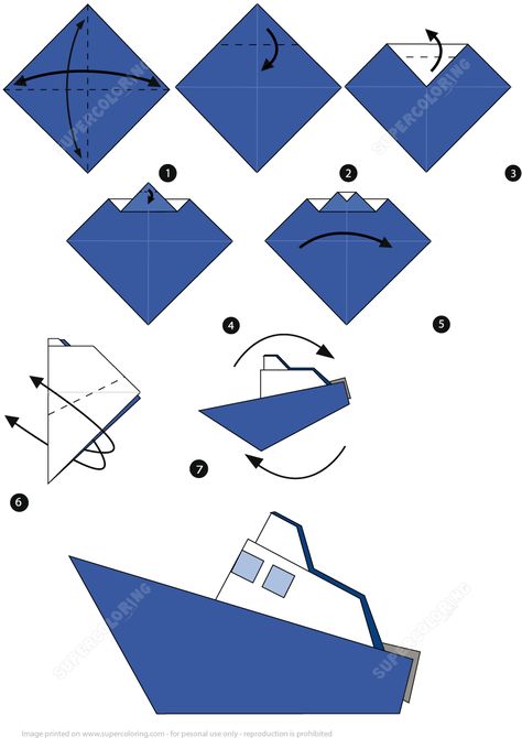 Origami Boat Instructions, Paper Boat Origami, Origami Kutu, Boat Origami, Dragon Origami, Handmade Gift Boxes, Origami Step By Step, Origami Paper Folding, Dollar Origami